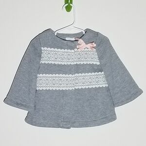 Tahari Crochet Detail Coat Jacket 18m